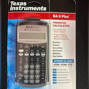 Texas Instruments BA II Plus Financial Calculator